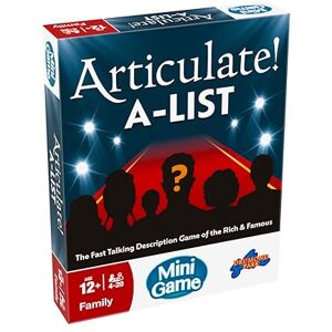 Drumond Park Articulate A-List Mini Game, Fast Talking Celebrity Guessing Game, Travel Size Party Game with Timer, 3 Rounds Word Challenge Board Game for Families Friends Adults and Teens Age 12+ Drumond Park Articulate A-List Mini Game, Fast Talking Celebrity Guessing Game, Travel Size Party Game with Timer, 3 Rounds Word Challenge Board Game for Families Friends Adults and Teens Age 12+