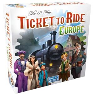 Asmodee Ticket to Ride Europe Board Game Ages 8+ 2-5 Players Average Playtime 30-60 Minutes Asmodee Ticket to Ride Europe Board Game Ages 8+ 2-5 Players Average Playtime 30-60 Minutes