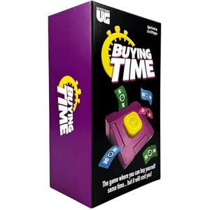University Games Buying Time Board Game, Ages 8+, 4-10 Players, Team Strategy Game, Blue University Games Buying Time Board Game, Ages 8+, 4-10 Players, Team Strategy Game, Blue