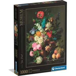 Clementoni Jigsaw Puzzle 1000 pieces, Collection, Museum Collection Bowl of Flowers, Puzzle for Adults 14-99 Years, Made in Italy, 37086 Clementoni Jigsaw Puzzle 1000 pieces, Collection, Museum Collection Bowl of Flowers, Puzzle for Adults 14-99 Years, Made in Italy, 37086