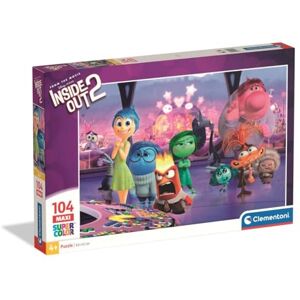 Clementoni Puzzle 104 pieces Maxi Inside Out 2, Disney, Puzzle for Kids, Made in Italy, 25070 Clementoni Puzzle 104 pieces Maxi Inside Out 2, Disney, Puzzle for Kids, Made in Italy, 25070