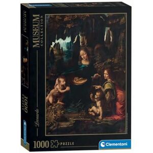 Clementoni Jigsaw Puzzle 1000 pieces Collection, Museum Collection The Virgin of the Rocks, Puzzle for Adults 14-99 Years, Made in Italy, 37088 Clementoni Jigsaw Puzzle 1000 pieces Collection, Museum Collection The Virgin of the Rocks, Puzzle for Adults 14-99 Years, Made in Italy, 37088