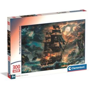 Clementoni Puzzle 300 pieces, Pirates of the Haunted Seas, Puzzle for Kids 9+, Made in Italy, 21738 Clementoni Puzzle 300 pieces, Pirates of the Haunted Seas, Puzzle for Kids 9+, Made in Italy, 21738