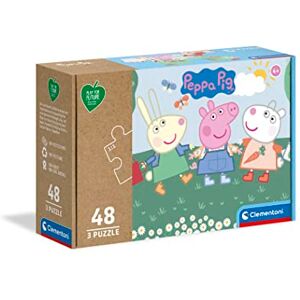 Clementoni 25269 Puzzle Play For Future Peppa Pig 3 x 48 pieces jigsaw puzzles for kids age 4-100% Recycled Materials Made in Italy, cartoon puzzles Clementoni 25269 Puzzle Play For Future Peppa Pig 3 x 48 pieces jigsaw puzzles for kids age 4-100% Recycled Materials Made in Italy, cartoon puzzles