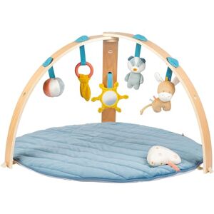 Nattou Felix & Leo Baby Playmat with Wooden Arch – Soft Padded Activity Mat with Hanging Toys, Blue, Suitable for Babies and Infants, 0 months+ Nattou Felix & Leo Baby Playmat with Wooden Arch – Soft Padded Activity Mat with Hanging Toys, Blue, Suitable for Babies and Infants, 0 months+