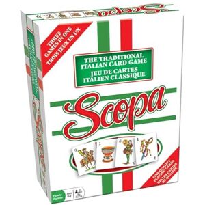 Cheatwell Games Scopa Traditional Italian Card Game Bilingual Edition 3 Games in 1, Develops Critical Thinking Skills For Ages 8+, Red and Green Cheatwell Games Scopa Traditional Italian Card Game Bilingual Edition 3 Games in 1, Develops Critical Thinking Skills For Ages 8+, Red and Green