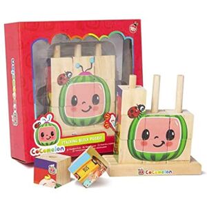 CoComelon Stacking Block Puzzle- Wooden Toys- Early Development CoComelon Stacking Block Puzzle- Wooden Toys- Early Development