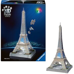 Ravensburger Iconics Eiffel Tower Light Up 216 piece 3D Jigsaw Puzzle for Adults and Kids Age 10+ Years Up Ravensburger Iconics Eiffel Tower Light Up 216 piece 3D Jigsaw Puzzle for Adults and Kids Age 10+ Years Up