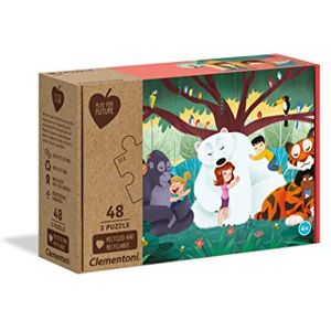 Clementoni 25253 Fantasyland 3x48 pieces Made in Italy 100% recycled materials, jigsaw puzzle for kids Clementoni 25253 Fantasyland 3x48 pieces Made in Italy 100% recycled materials, jigsaw puzzle for kids