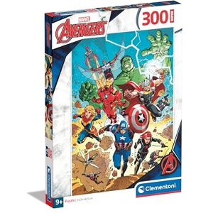 Clementoni Jigsaw Puzzle Marvel Super Avengers 300 Pieces Supercolor Puzzle For Children 9-11 Years, Cartoon, Gift For Boy/Girls, Marvel, Puzzle For Kids, Made In Italy, 21728 Clementoni Jigsaw Puzzle Marvel Super Avengers 300 Pieces Supercolor Puzzle For Children 9-11 Years, Cartoon, Gift For Boy/Girls, Marvel, Puzzle For Kids, Made In Italy, 21728