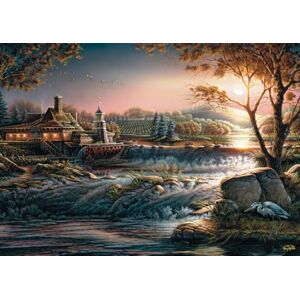 Schmidt Spiele 58545 Lights in the Wilderness, Terry Redlin, 1000 Piece Jigsaw Puzzle Schmidt Spiele 58545 Lights in the Wilderness, Terry Redlin, 1000 Piece Jigsaw Puzzle