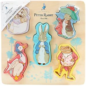 Rainbow Designs Official Beatrix Potter Kids & Toddler Peter Rabbit Shape Puzzle Developmental Toy Jigsaw Great For Early Learning, 5 Pieces Rainbow Designs Official Beatrix Potter Kids & Toddler Peter Rabbit Shape Puzzle Developmental Toy Jigsaw Great For Early Learning, 5 Pieces