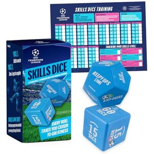 Hy-Pro UEFA Champions League Skills Dice, Football Dice for Training & Skill Development, Training Equipment for Boys & Girls, Fun Football Training Equipment, UCL Official Product Hy-Pro UEFA Champions League Skills Dice, Football Dice for Training & Skill Development, Training Equipment for Boys & Girls, Fun Football Training Equipment, UCL Official Product