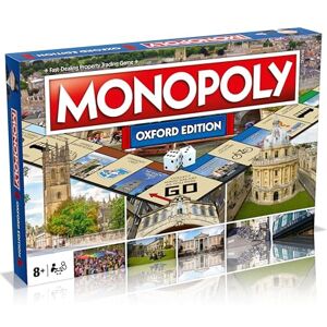 Winning Moves Oxford Monopoly Board Game, Advance around the board and trade your way to success, gift for ages 8 plus Winning Moves Oxford Monopoly Board Game, Advance around the board and trade your way to success, gift for ages 8 plus