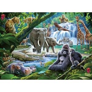 Ravensburger Jungle Families 100 Piece Jigsaw Puzzle for Kids Age 6 Years and Up Extra Large Piece Ravensburger Jungle Families 100 Piece Jigsaw Puzzle for Kids Age 6 Years and Up Extra Large Piece