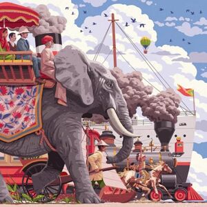 Ravensburger 12001201 Around the world in 80 days 750 pieces jigsaw puzzle – Puzzle for adults and kids age 14 years up, Ravensburger 12001201 Around the world in 80 days 750 pieces jigsaw puzzle – Puzzle for adults and kids age 14 years up,