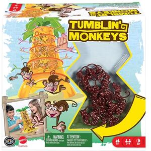 Mattel , Tumblin’ Monkeys Kids Game with Monkey Game Pieces, Sticks and Game Unit, Easy-to-Learn, Makes a Great Gift for 5 Year Olds and Up, 52563 Mattel , Tumblin’ Monkeys Kids Game with Monkey Game Pieces, Sticks and Game Unit, Easy-to-Learn, Makes a Great Gift for 5 Year Olds and Up, 52563