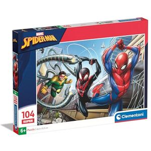 Clementoni Jigsaw Puzzle Marvel Spider-Man 104 Pieces Supercolor Puzzle For Children 6-8 Years, Cartoon, Marvel, Gift For Boy/Girls, Puzzle For Kids, Made In Italy, 25778 Clementoni Jigsaw Puzzle Marvel Spider-Man 104 Pieces Supercolor Puzzle For Children 6-8 Years, Cartoon, Marvel, Gift For Boy/Girls, Puzzle For Kids, Made In Italy, 25778