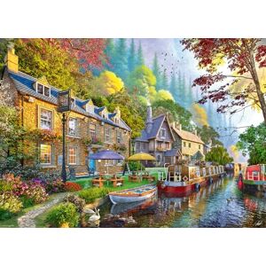 Ravensburger 1000 Piece Jigsaw Puzzle – Down the Lane No. 6 Canal Side Lane by Dominic Davidson Countryside Pub & Canal Scene Puzzle for Adults Ravensburger 1000 Piece Jigsaw Puzzle – Down the Lane No. 6 Canal Side Lane by Dominic Davidson Countryside Pub & Canal Scene Puzzle for Adults