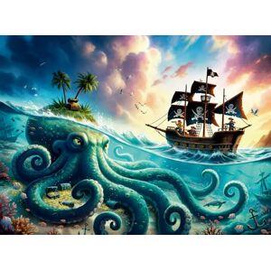 Ravensburger Pirates Treasure 100 Piece XXL Jigsaw Puzzle for Kids Age 6+, Pirate Ship & Giant Octopus Adventure Puzzle, Extra Large Pieces Children’s Puzzle Game Ravensburger Pirates Treasure 100 Piece XXL Jigsaw Puzzle for Kids Age 6+, Pirate Ship & Giant Octopus Adventure Puzzle, Extra Large Pieces Children’s Puzzle Game