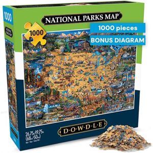 Buffalo Dowdle National Parks Map 1000 Piece Jigsaw Puzzle for Adults Challenging Puzzle Perfect for Game Nights Buffalo Dowdle National Parks Map 1000 Piece Jigsaw Puzzle for Adults Challenging Puzzle Perfect for Game Nights