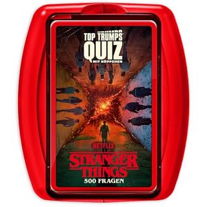 Winning Moves Top Trumps Quiz Stranger Things Edition Quiz Card Game for Stranger Things Fans! Items and Merchandising for Fans Card Game for 2+ Players Ages 15+ German Winning Moves Top Trumps Quiz Stranger Things Edition Quiz Card Game for Stranger Things Fans! Items and Merchandising for Fans Card Game for 2+ Players Ages 15+ German