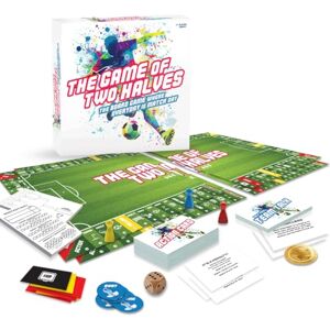 Game of Two Halves Football Board Game with all the excitement of a real match including actions cards, red & yellow cards, goals, injuries, offsides & penalties! Football gifts, football game. Game of Two Halves Football Board Game with all the excitement of a real match including actions cards, red & yellow cards, goals, injuries, offsides & penalties! Football gifts, football game.