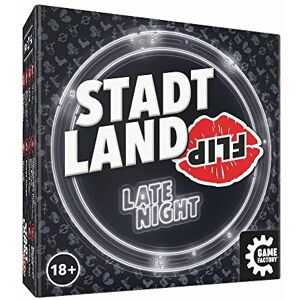 Game Factory 646311 City Land Flip Late Night, the super fast word game for adults, for 2-6 players from 18 years, travel game in a practical cardboard box Game Factory 646311 City Land Flip Late Night, the super fast word game for adults, for 2-6 players from 18 years, travel game in a practical cardboard box