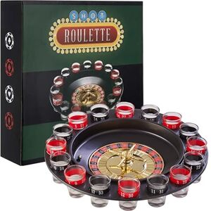 Premier Housewares Shot Roulette Drinking Game / Drinking Game / Roulette Wheel / Adult Party Games / Drinking Roulette Game / 16 Shot Glasses Premier Housewares Shot Roulette Drinking Game / Drinking Game / Roulette Wheel / Adult Party Games / Drinking Roulette Game / 16 Shot Glasses