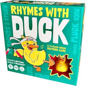 Gray Matters Games Rhymes with Duck Card Game, Family Word Play Game, Ages 10+, 4-8 Players Gray Matters Games Rhymes with Duck Card Game, Family Word Play Game, Ages 10+, 4-8 Players