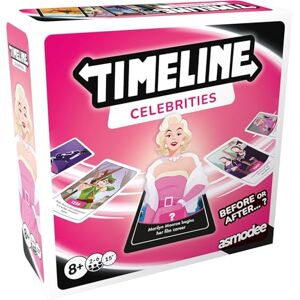 Asmodee Timeline Celebrities Children's Educational Card Game Ages 8+ 2-6 Players 15+ Minutes Playing Time Asmodee Timeline Celebrities Children's Educational Card Game Ages 8+ 2-6 Players 15+ Minutes Playing Time