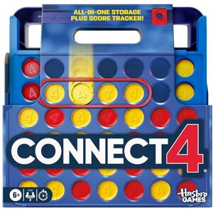 Official Hasbro Games Connect 4 Game (2025 Edition) All-in-1 Storage, Carrying Case, Score Tracker Ages 6+ 2 Players Family Games for Children English Version Official Hasbro Games Connect 4 Game (2025 Edition) All-in-1 Storage, Carrying Case, Score Tracker Ages 6+ 2 Players Family Games for Children English Version