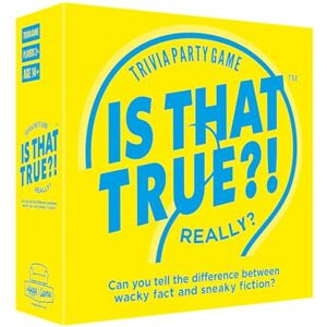 Hygge Games is That True?! – Can You Tell The Difference Between Wacky fact and Sneaky Fiction? – Trivia Party Game, Yellow (21125) Hygge Games is That True?! – Can You Tell The Difference Between Wacky fact and Sneaky Fiction? – Trivia Party Game, Yellow (21125)