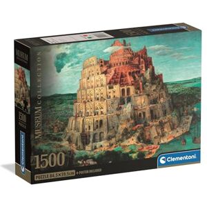 Clementoni Jigsaw Puzzle 1500 pieces Museum Collection Babel Tower, Puzzle for Adults 14-99 Years, Compact box, Made in Italy, 31738 Clementoni Jigsaw Puzzle 1500 pieces Museum Collection Babel Tower, Puzzle for Adults 14-99 Years, Compact box, Made in Italy, 31738