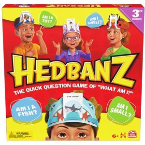 Spin Master Games , Hedbanz 3rd Edition 2025 with New Cards & Headbands, Picture Guessing Card Game, Quick Questions & Fast Fun, Easy to Play for Family & Kids, 2-6 Players, for Ages 6 & Up Spin Master Games , Hedbanz 3rd Edition 2025 with New Cards & Headbands, Picture Guessing Card Game, Quick Questions & Fast Fun, Easy to Play for Family & Kids, 2-6 Players, for Ages 6 & Up
