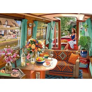 Ravensburger View From My Window No.1 Canal Boat 1000 Piece Jigsaw Puzzle – Steve Read Artwork, Countryside & Narrowboat Scene – Premium Puzzle for Adults Ravensburger View From My Window No.1 Canal Boat 1000 Piece Jigsaw Puzzle – Steve Read Artwork, Countryside & Narrowboat Scene – Premium Puzzle for Adults