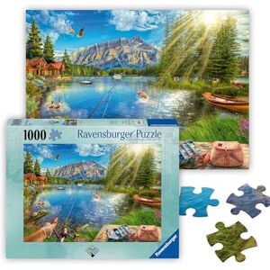 Ravensburger Life at The Lake 1000 Piece Jigsaw Puzzle for Adults 12000877 Handcrafted Tooling, Made in Germany, Every Piece Fits Together Perfectly Ravensburger Life at The Lake 1000 Piece Jigsaw Puzzle for Adults 12000877 Handcrafted Tooling, Made in Germany, Every Piece Fits Together Perfectly