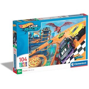 Clementoni Jigsaw Puzzle Hotwheels 104 Pieces Supercolor Puzzle For Children 6-8 Years, Cartoon, Cars, Gift For Boy/Girls, Puzzle For Kids, Made In Italy, 25760 Clementoni Jigsaw Puzzle Hotwheels 104 Pieces Supercolor Puzzle For Children 6-8 Years, Cartoon, Cars, Gift For Boy/Girls, Puzzle For Kids, Made In Italy, 25760