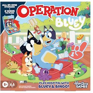 Hasbro Operation Bluey Edition Board Game for Children – Electronic Talking Game with All-in-1 Carrying Case – 2 Ways to Play – 1+ Players – 10 Mins – Ages 6+ English Version Hasbro Operation Bluey Edition Board Game for Children – Electronic Talking Game with All-in-1 Carrying Case – 2 Ways to Play – 1+ Players – 10 Mins – Ages 6+ English Version