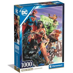 Clementoni Jigsaw Puzzle Dc Comics 1000 Pieces Puzzle For Adults 14-99 Years, Poster Included, Gift For Men/Women, Super Hero, Made In Italy, 39852 Clementoni Jigsaw Puzzle Dc Comics 1000 Pieces Puzzle For Adults 14-99 Years, Poster Included, Gift For Men/Women, Super Hero, Made In Italy, 39852