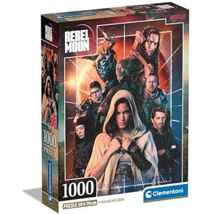 Clementoni Jigsaw Puzzle Rebel Moon 1000 Pieces Puzzle For Adults 14-99 Years, Poster Included, Gift For Men/Women, Film, Netflix Series, Made In Italy, 39864 Clementoni Jigsaw Puzzle Rebel Moon 1000 Pieces Puzzle For Adults 14-99 Years, Poster Included, Gift For Men/Women, Film, Netflix Series, Made In Italy, 39864
