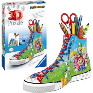 Ravensburger Super Mario Brothers Shoe 3D Jigsaw Puzzles for Kids & Adults Age 8 years Up 108 Pieces No Glue Required Ravensburger Super Mario Brothers Shoe 3D Jigsaw Puzzles for Kids & Adults Age 8 years Up 108 Pieces No Glue Required