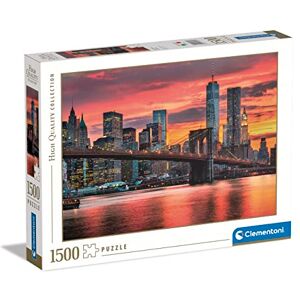 Clementoni 31693 collection East River At Dusk Jigsaw Puzzle 1500 Pieces, Jigsaw Puzzle For Adults Made In Italy Clementoni 31693 collection East River At Dusk Jigsaw Puzzle 1500 Pieces, Jigsaw Puzzle For Adults Made In Italy