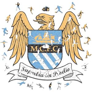 Iconic Man City FC - Retro Logo - Holz Puzzle L - Puzzle Iconic Man City FC - Retro Logo - Holz Puzzle L - Puzzle
