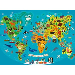 Ravensburger Animal World Map 150 Piece Jigsaw Puzzle for Kids Age 7 Years Up Ravensburger Animal World Map 150 Piece Jigsaw Puzzle for Kids Age 7 Years Up