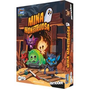 Asmodee Monster Mine, Board Game, From 10 Years, 2 to 5 Players, 20 Minutes per Game, Spanish Asmodee Monster Mine, Board Game, From 10 Years, 2 to 5 Players, 20 Minutes per Game, Spanish