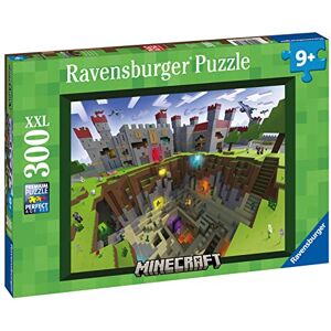 Ravensburger Minecraft Cutaway 300 Piece XXL Jigsaw Puzzle for Kids 9 Years and Up Premium Minecraft Puzzle Toy for Children Ravensburger Minecraft Cutaway 300 Piece XXL Jigsaw Puzzle for Kids 9 Years and Up Premium Minecraft Puzzle Toy for Children