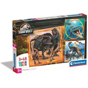 Clementoni 25314 Jurassic World Jigsaw 3 48 Pieces-Supercolor Children 5-7 Years, Realistic, Dinosaurs, Animals, Gift for Boy/Girls, Puzzle for Kids, Made in Italy, Multicolor Clementoni 25314 Jurassic World Jigsaw 3 48 Pieces-Supercolor Children 5-7 Years, Realistic, Dinosaurs, Animals, Gift for Boy/Girls, Puzzle for Kids, Made in Italy, Multicolor