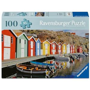 Ravensburger 100 Piece Extra Large Jigsaw Puzzle with Puzzle Board & Poster – Feel Well & Puzzle range, Colourful Houses of Sweden Ravensburger 100 Piece Extra Large Jigsaw Puzzle with Puzzle Board & Poster – Feel Well & Puzzle range, Colourful Houses of Sweden