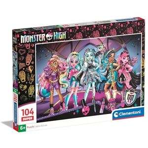 Clementoni Jigsaw Puzzle Monster High 104 Pieces Supercolor Puzzle For Children 6-8 Years, Cartoon, Gift For Boy/Girls, Puzzle For Kids, Made In Italy, 25784 Clementoni Jigsaw Puzzle Monster High 104 Pieces Supercolor Puzzle For Children 6-8 Years, Cartoon, Gift For Boy/Girls, Puzzle For Kids, Made In Italy, 25784